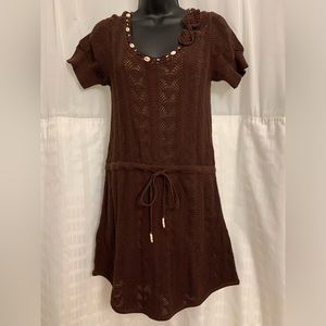 Charlotte Robson crochet dress with seashell new small